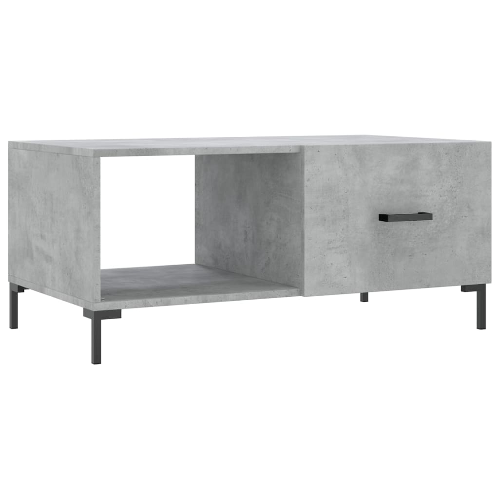 Coffee table, concrete grey, 90x50x40 cm, processed wood