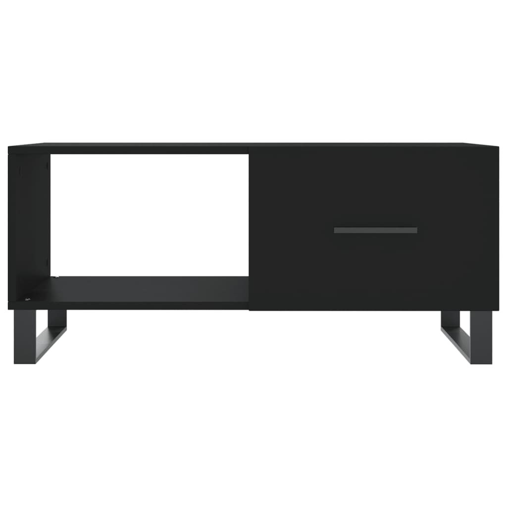 Coffee table, black, 90x50x40 cm, processed wood