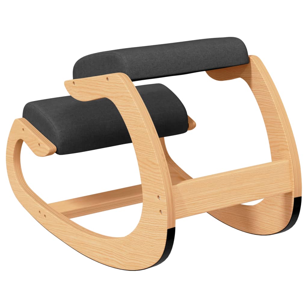 Kneeling chair, black, 55x84x55 cm, birch plywood