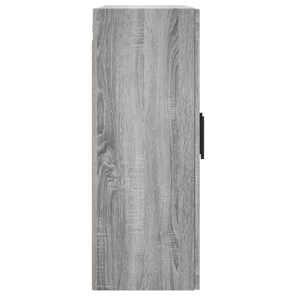 Wall-mounted cabinets, 2 pcs, Sonoma gray, engineered wood