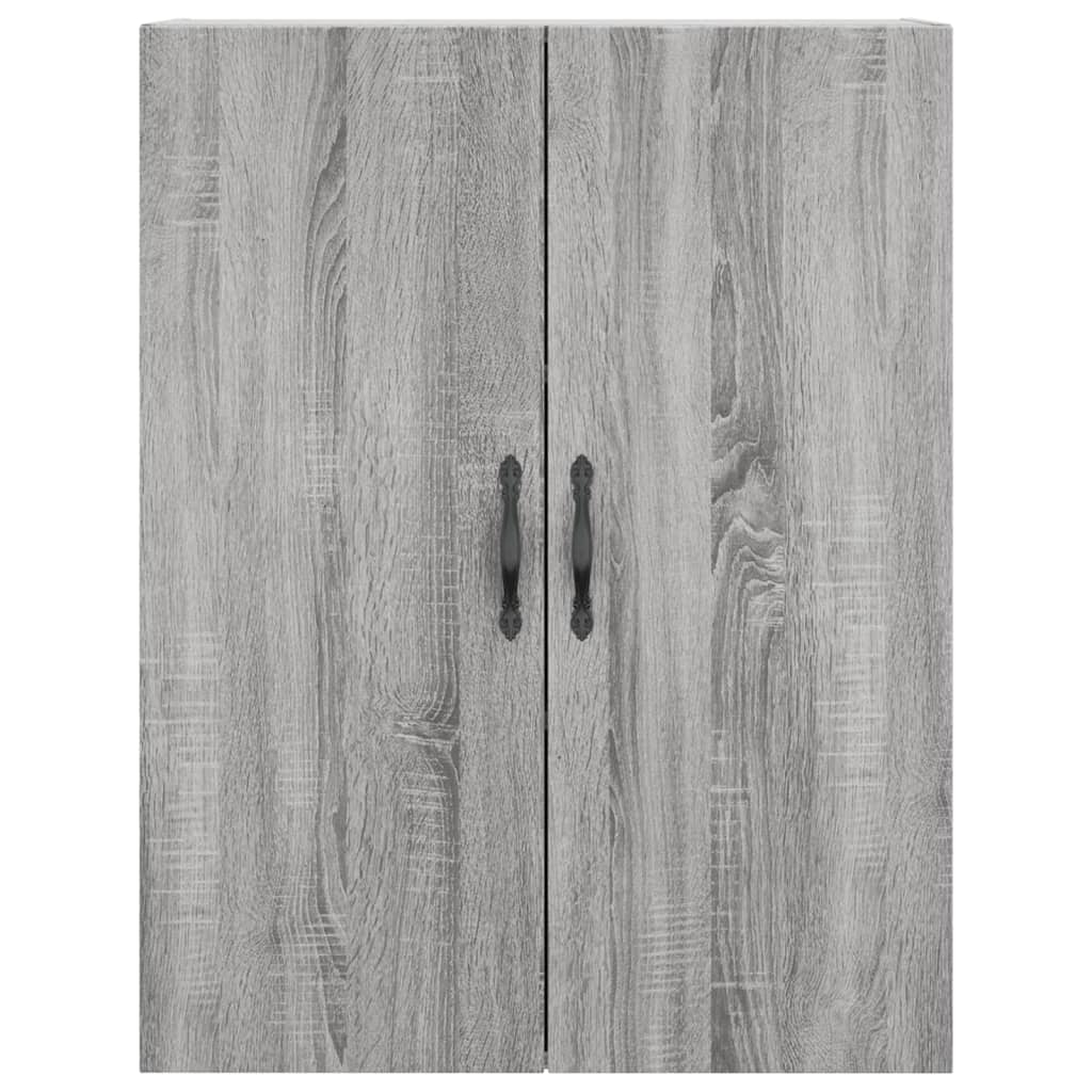 Tall cabinet, sonoma gray, 69.5x34x180 cm, composite wood