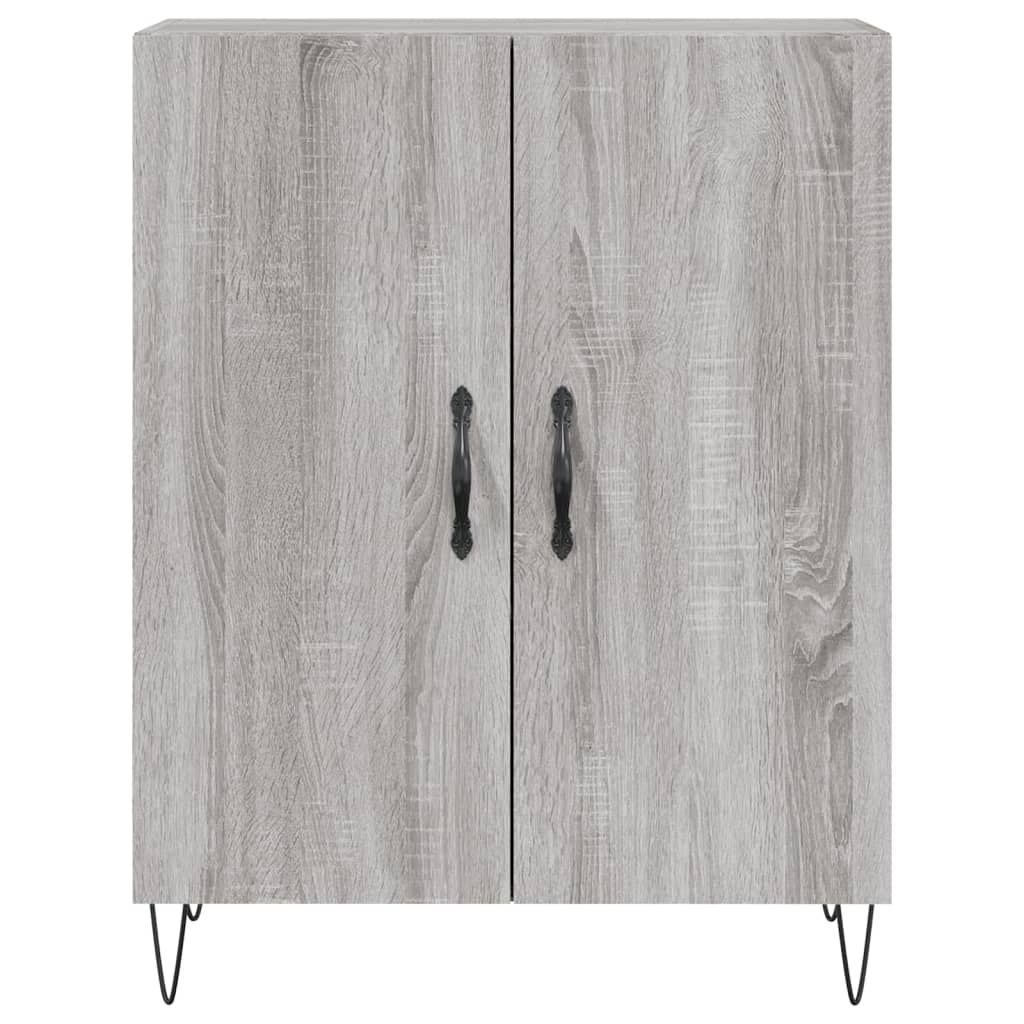 Tall cabinet, sonoma gray, 69.5x34x180 cm, composite wood