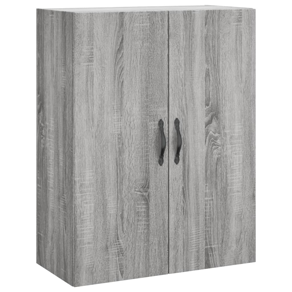 Tall cabinet, sonoma gray, 69.5x34x180 cm, composite wood