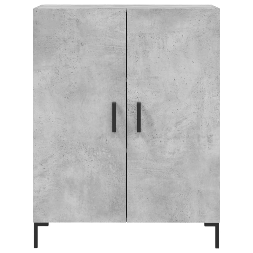 Tall cabinet, concrete gray, 69.5x34x180, composite wood