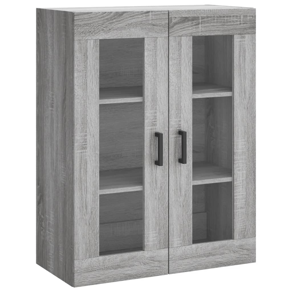 Tall cabinet, sonoma gray, 69.5x34x180 cm, composite wood