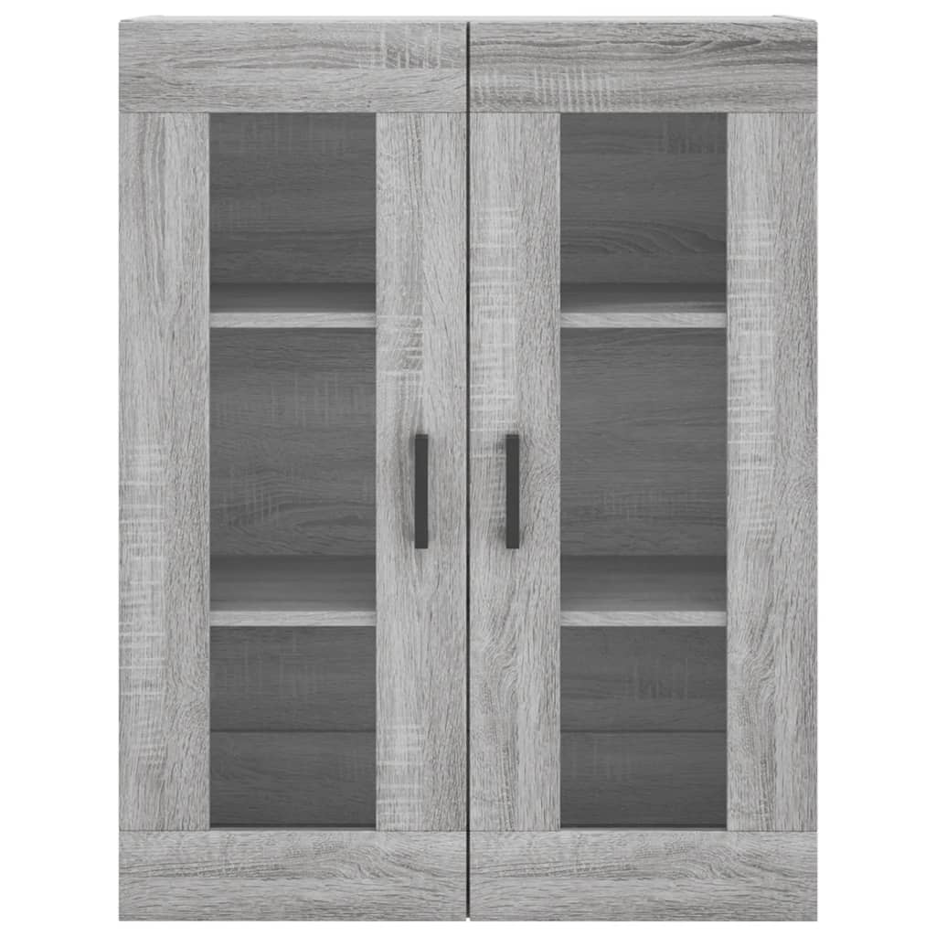 Tall cabinet, sonoma gray, 69.5x34x180 cm, composite wood