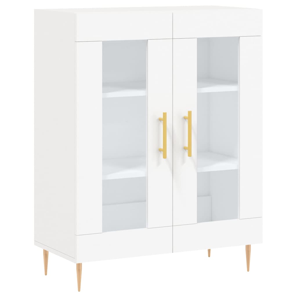 Tall cabinet, white, 69.5x34x180 cm, composite wood