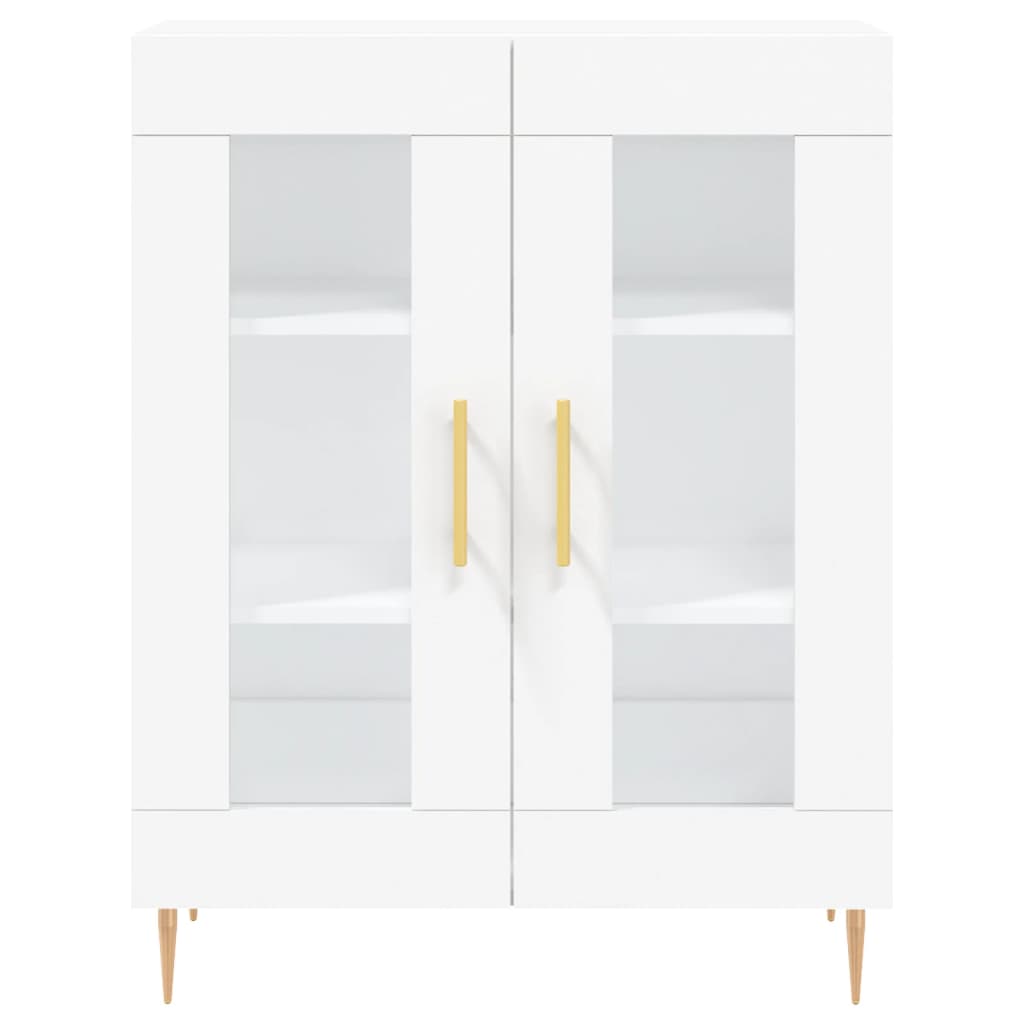 Tall cabinet, white, 69.5x34x180 cm, composite wood