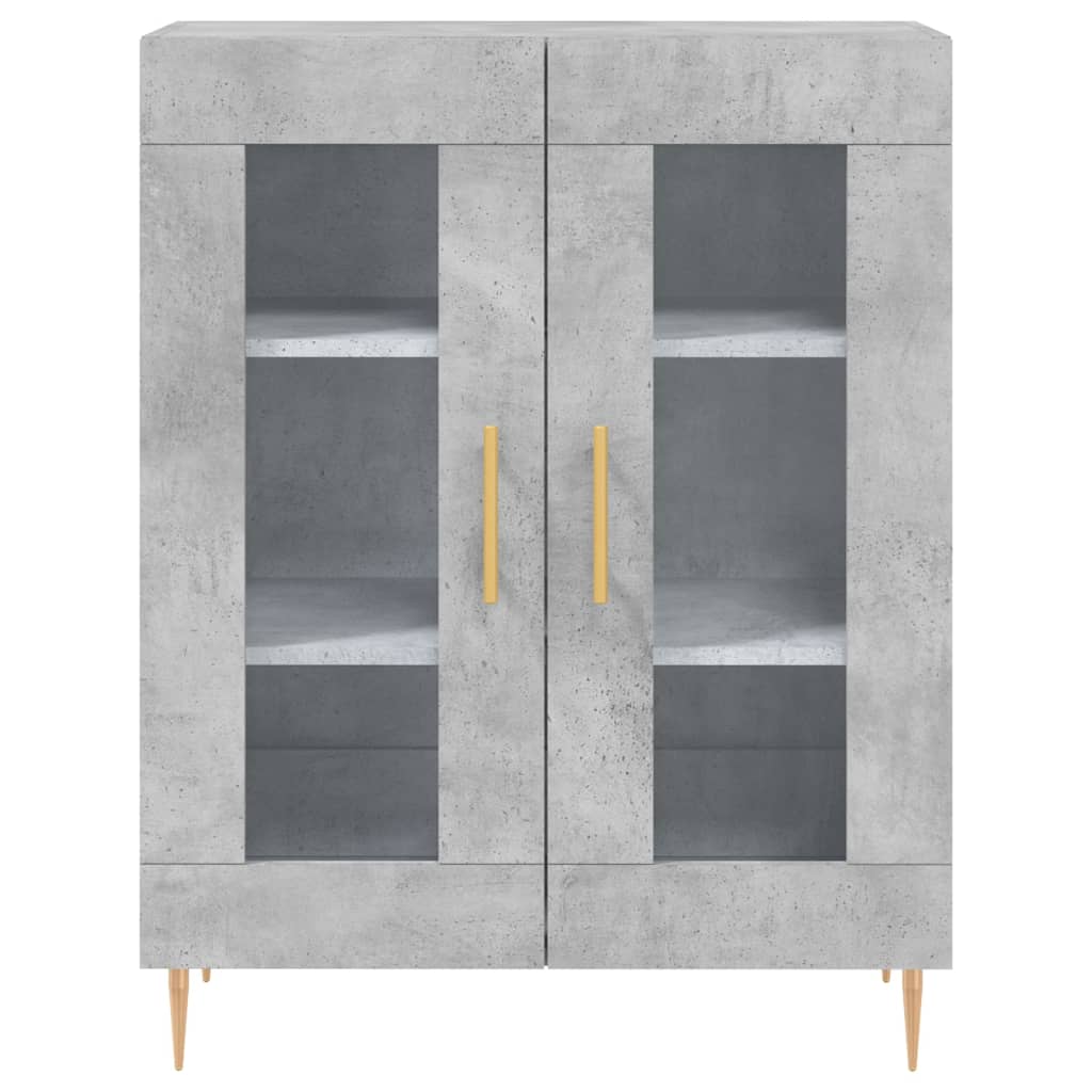 Tall cabinet, concrete gray, 69.5x34x180, composite wood