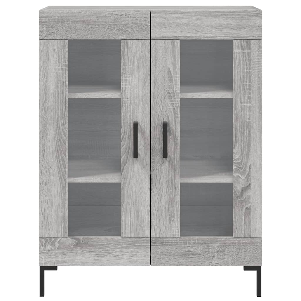 Tall cabinet, sonoma gray, 69.5x34x180 cm, composite wood