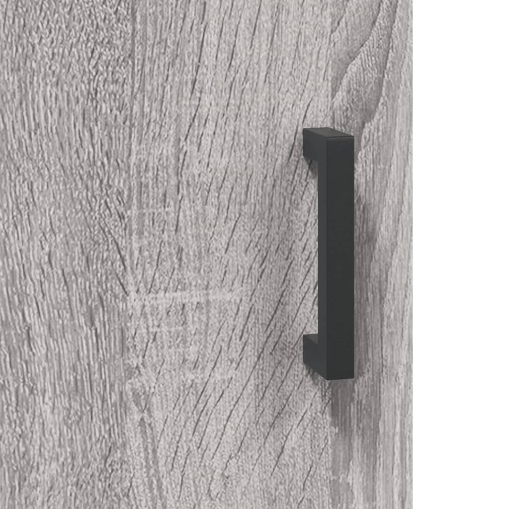 Tall cabinet, sonoma gray, 69.5x34x180 cm, composite wood