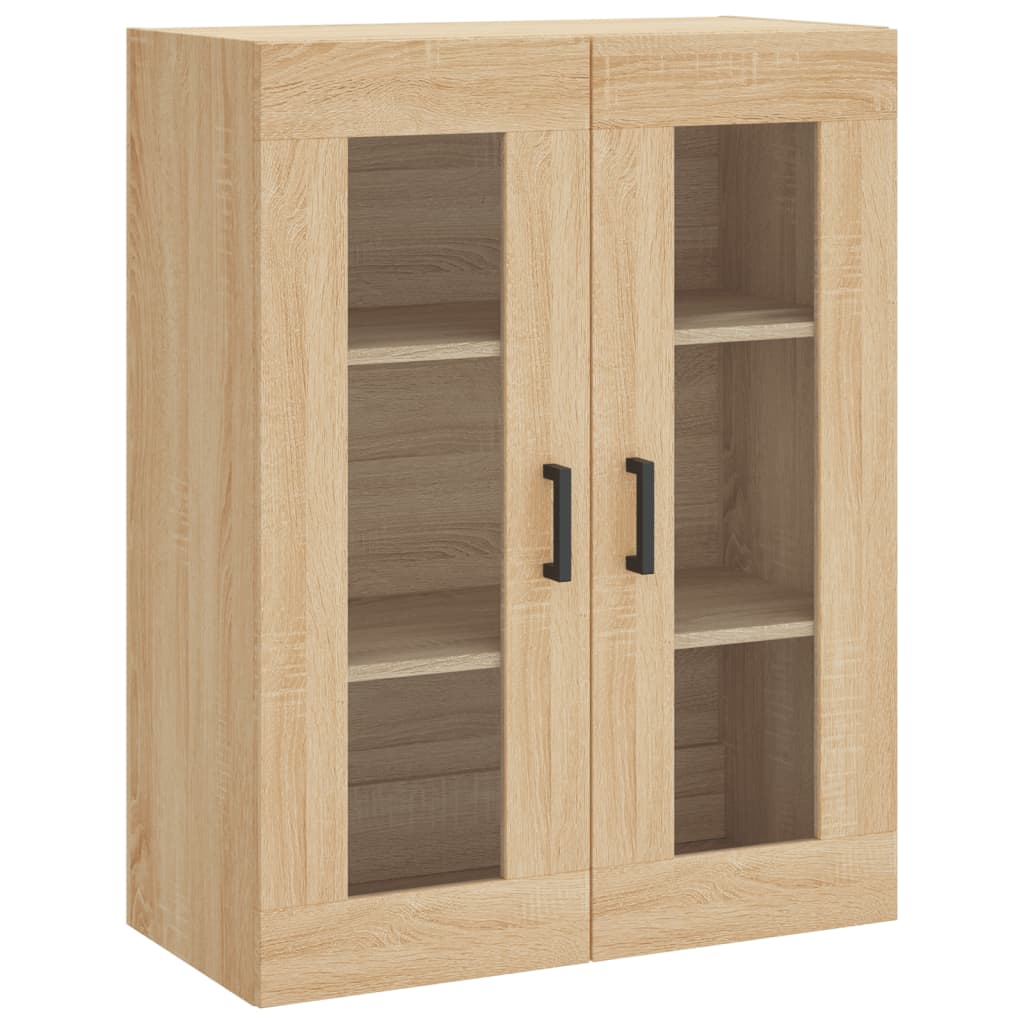 Tall cabinet, sonoma oak, 69.5x34x180 cm, composite wood