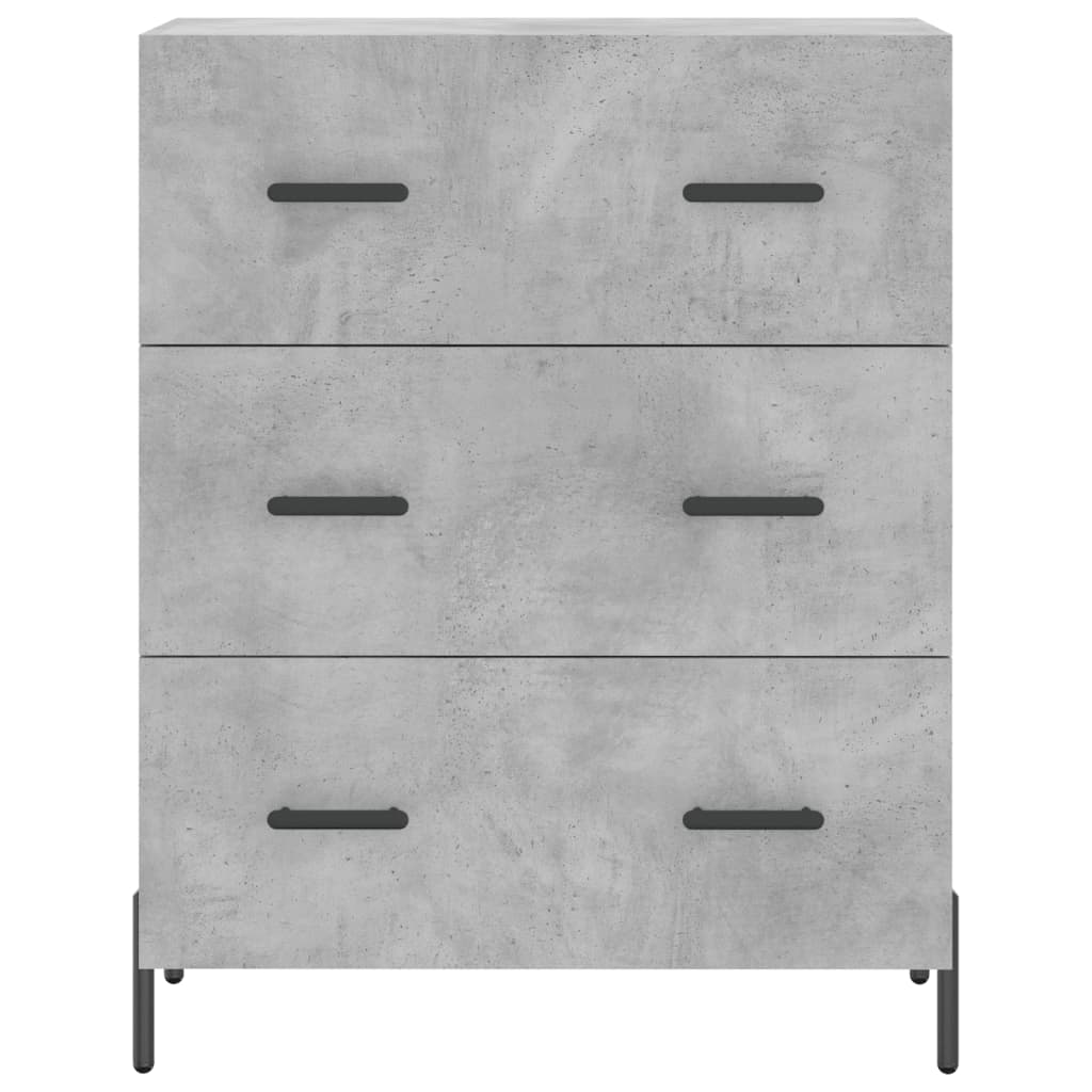 Tall cabinet, concrete gray, 69.5x34x180, composite wood