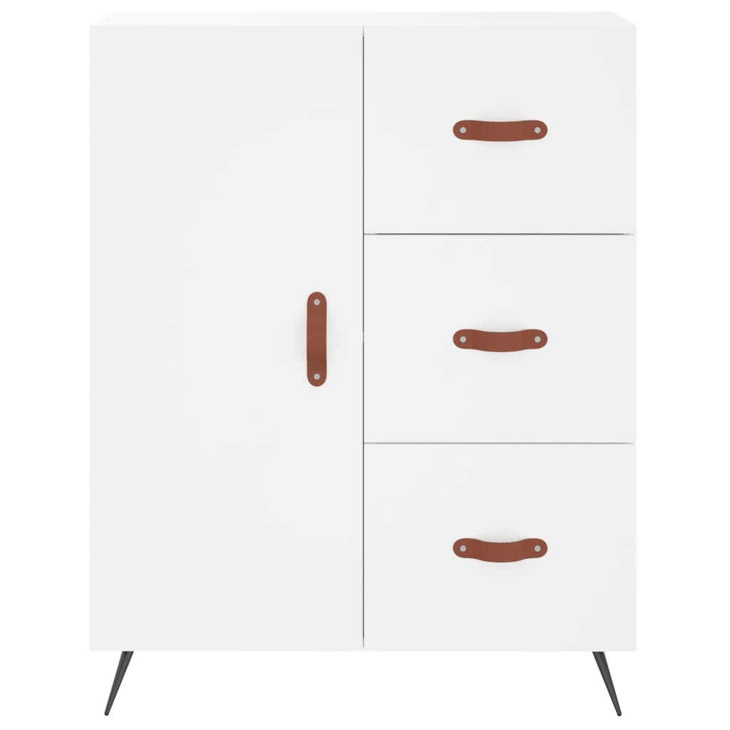 Tall cabinet, white, 69.5x34x180 cm, composite wood