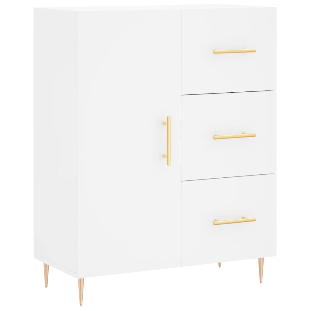 Tall cabinet, white, 69.5x34x180 cm, composite wood