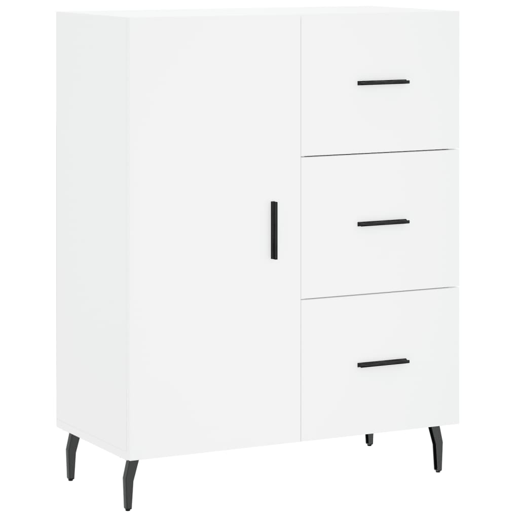 Tall cabinet, white, 69.5x34x180 cm, composite wood