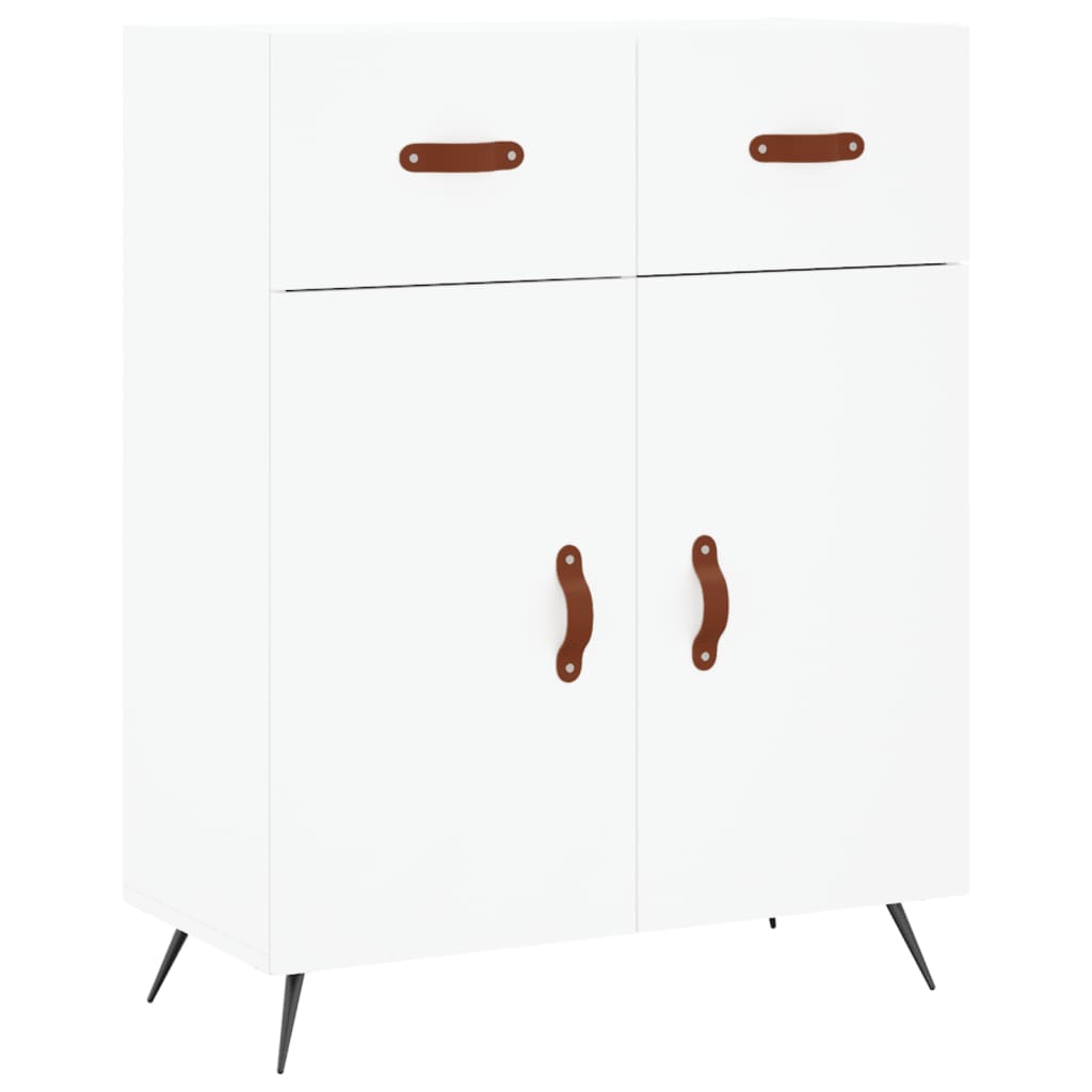 Tall cabinet, white, 69.5x34x180 cm, composite wood