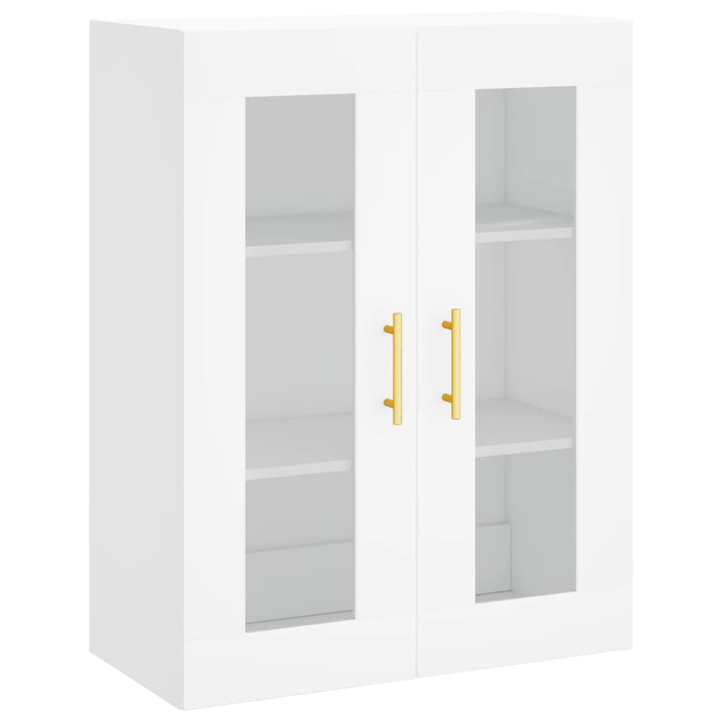 Tall cabinet, white, 69.5x34x180 cm, composite wood