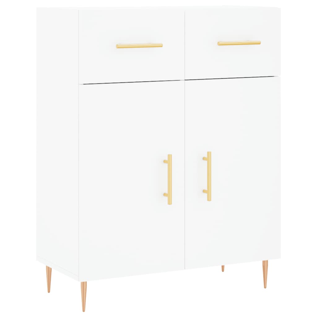 Tall cabinet, white, 69.5x34x180 cm, composite wood