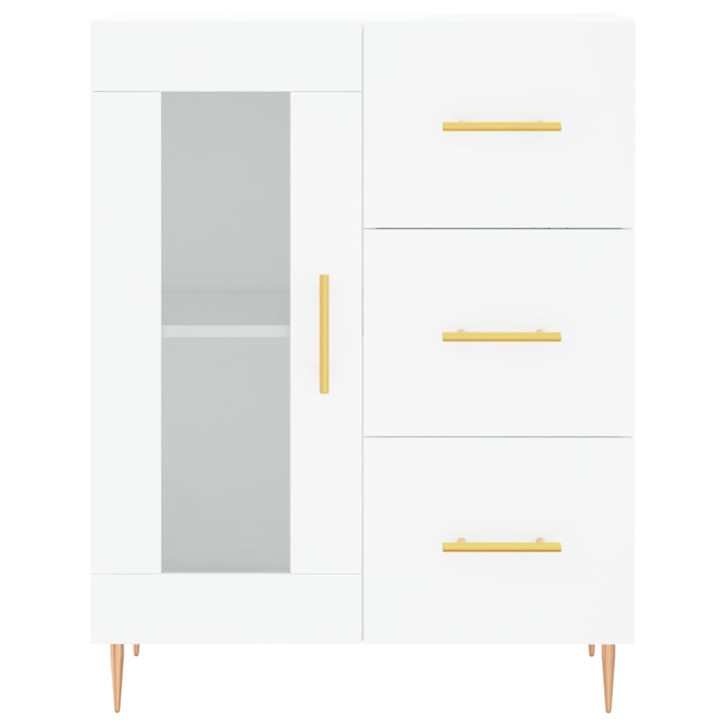 Tall cabinet, white, 69.5x34x180 cm, composite wood