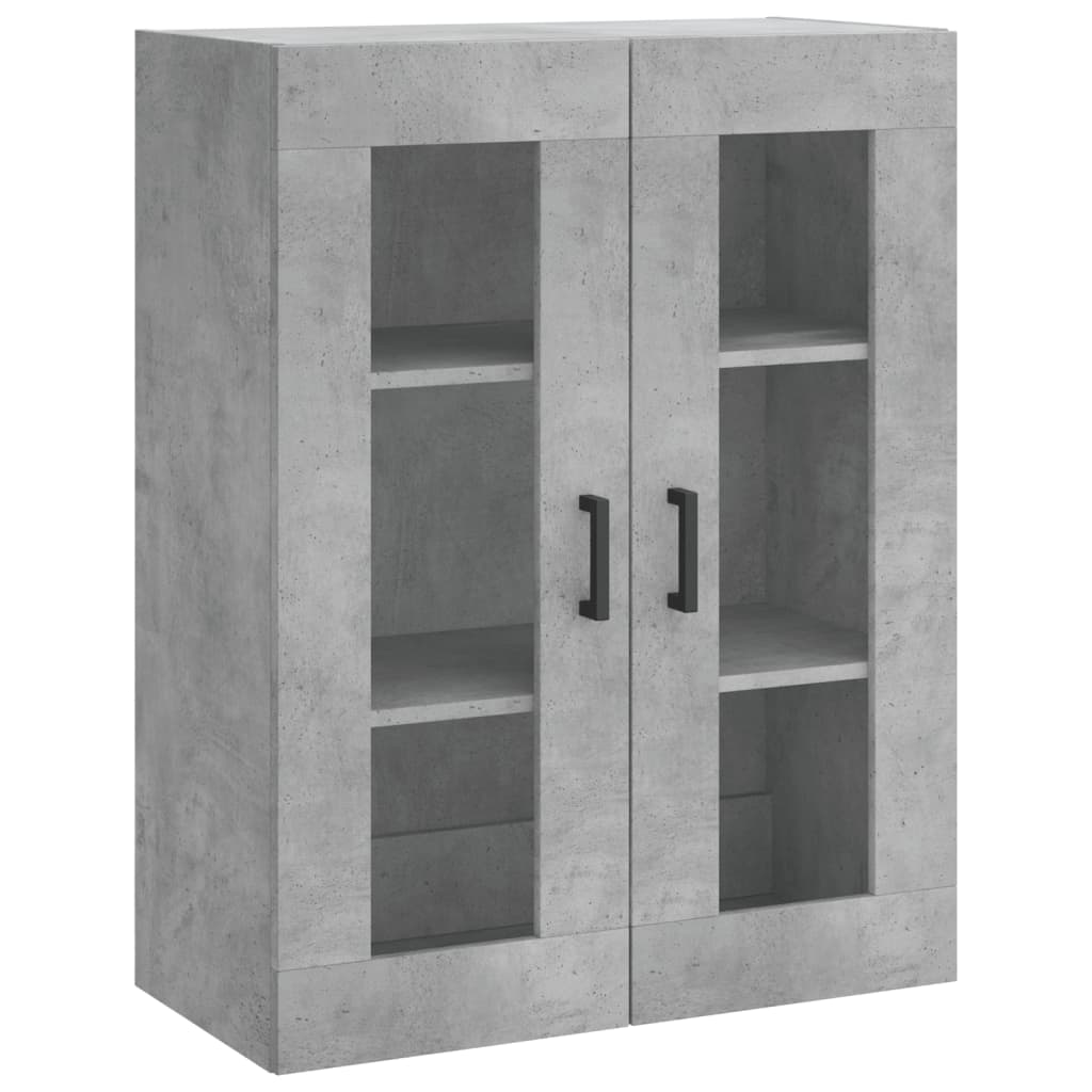 Tall cabinet, concrete gray, 69.5x34x180, composite wood