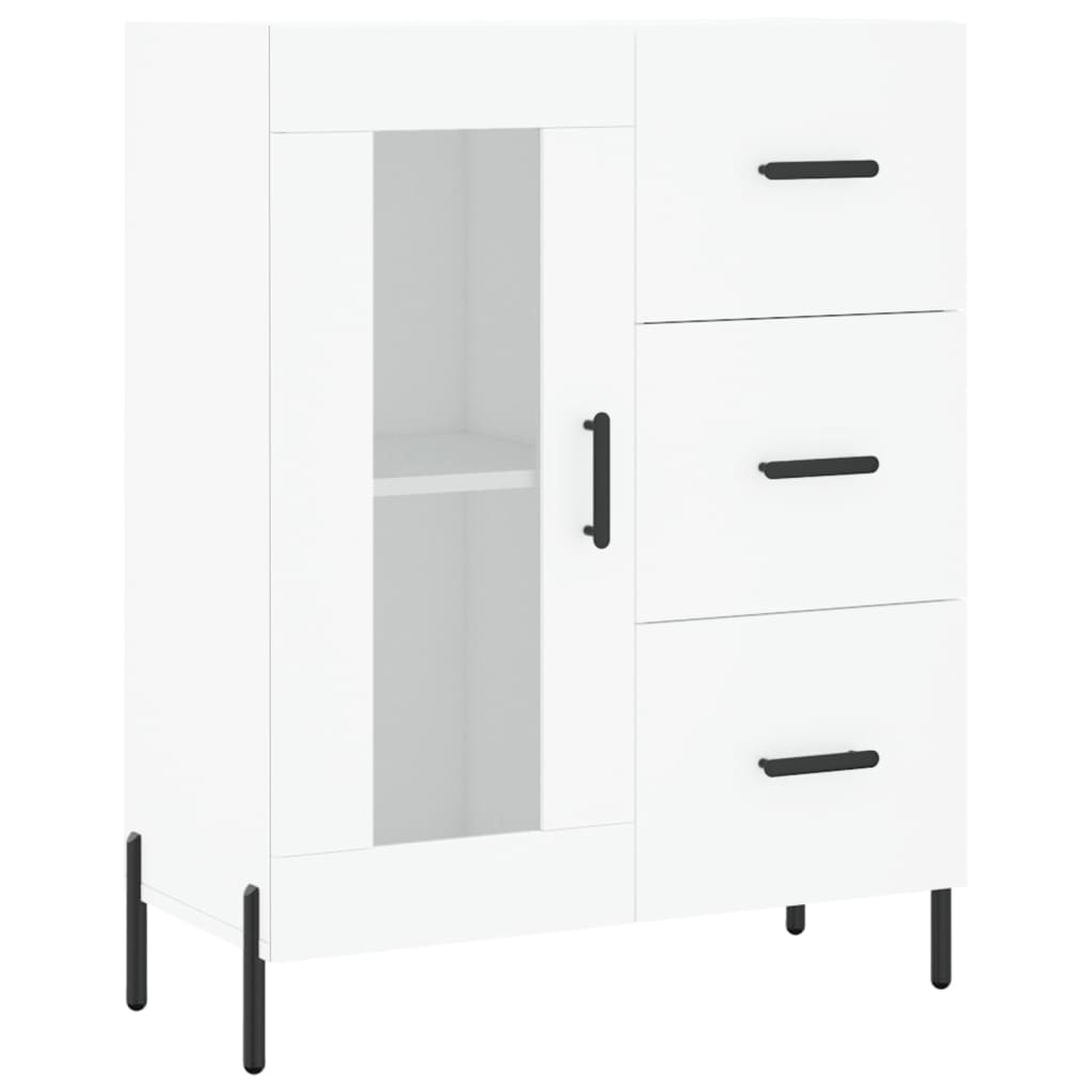 Tall cabinet, white, 69.5x34x180 cm, composite wood