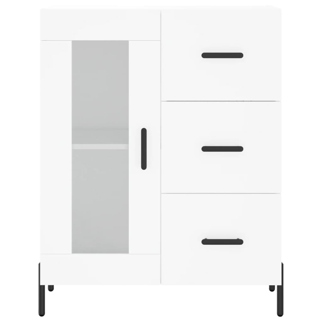 Tall cabinet, white, 69.5x34x180 cm, composite wood