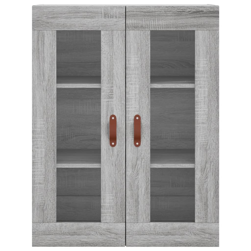 Tall cabinet, sonoma gray, 69.5x34x180 cm, composite wood