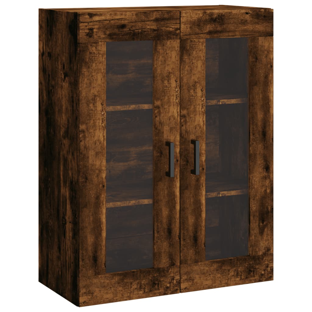 Tall cabinet, smoky oak, 69.5x34x180, composite wood