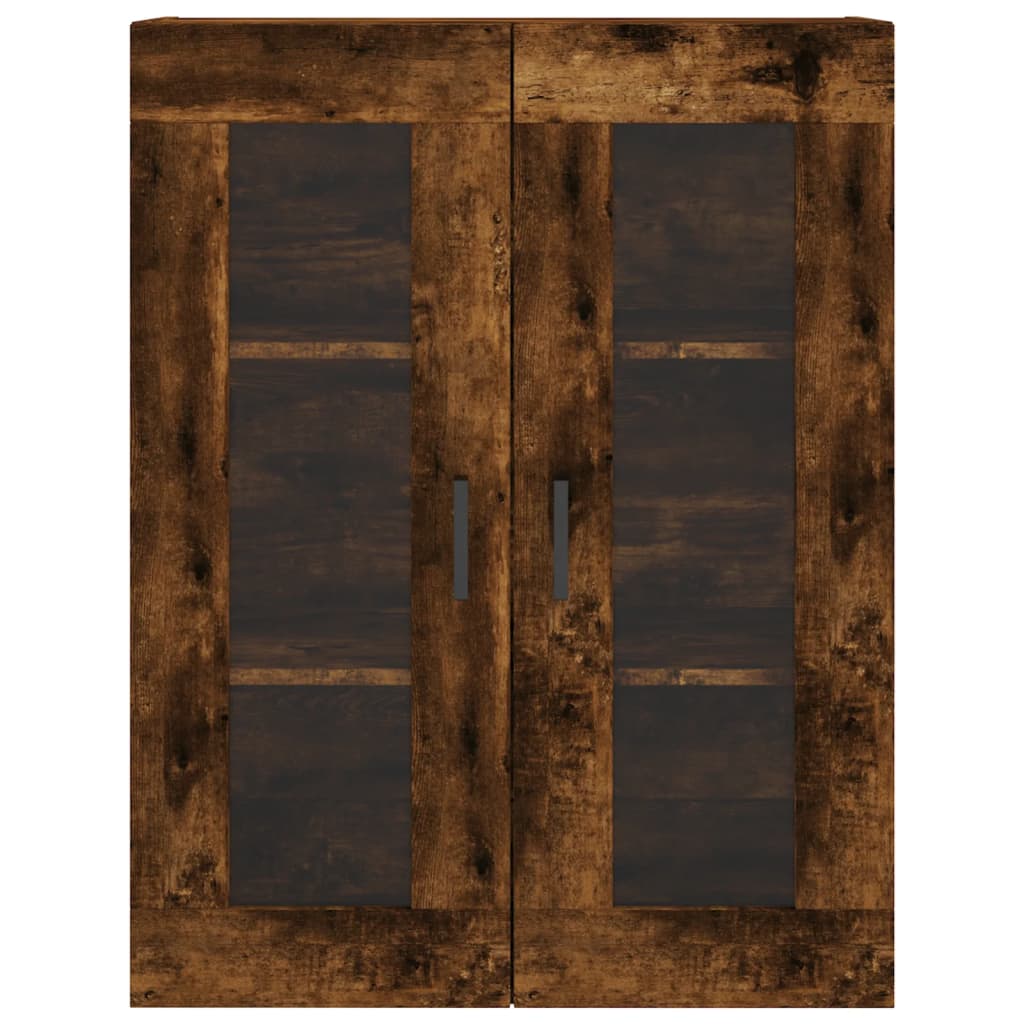 Tall cabinet, smoky oak, 69.5x34x180, composite wood