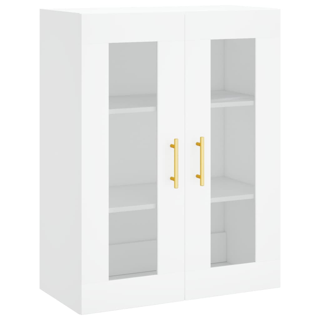 Tall cabinet, white, 69.5x34x180 cm, composite wood