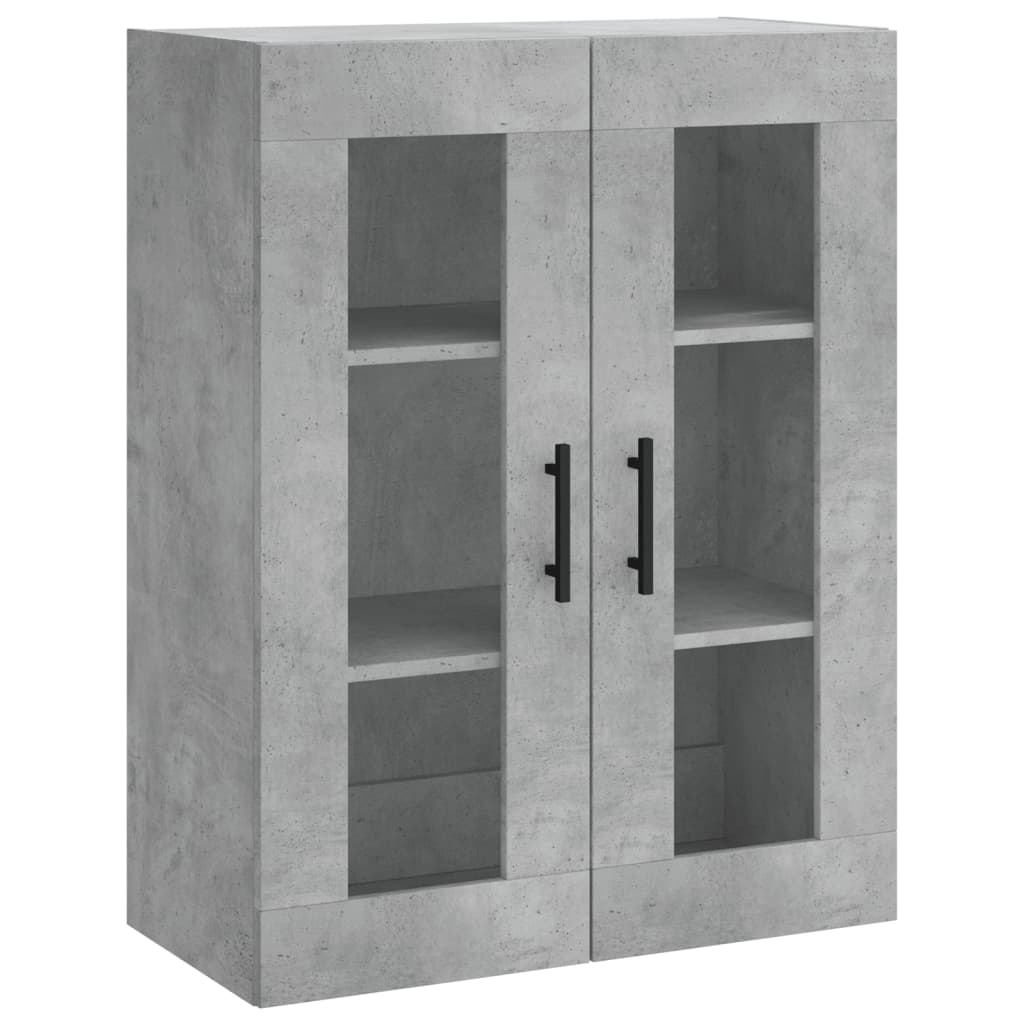 Tall cabinet, concrete gray, 69.5x34x180, composite wood