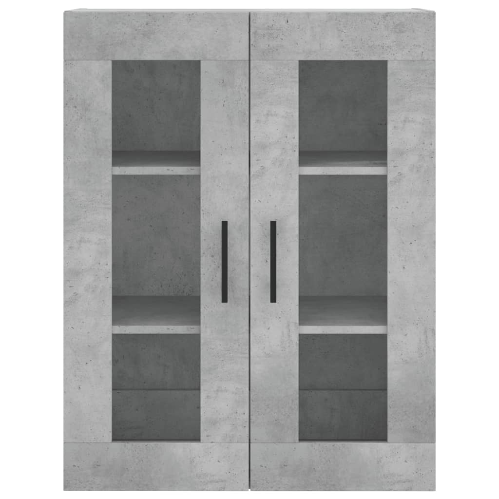 Tall cabinet, concrete gray, 69.5x34x180, composite wood