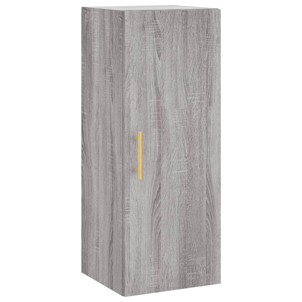 Tall cabinet, sonoma grey, 34.5x34x180 cm, engineered wood