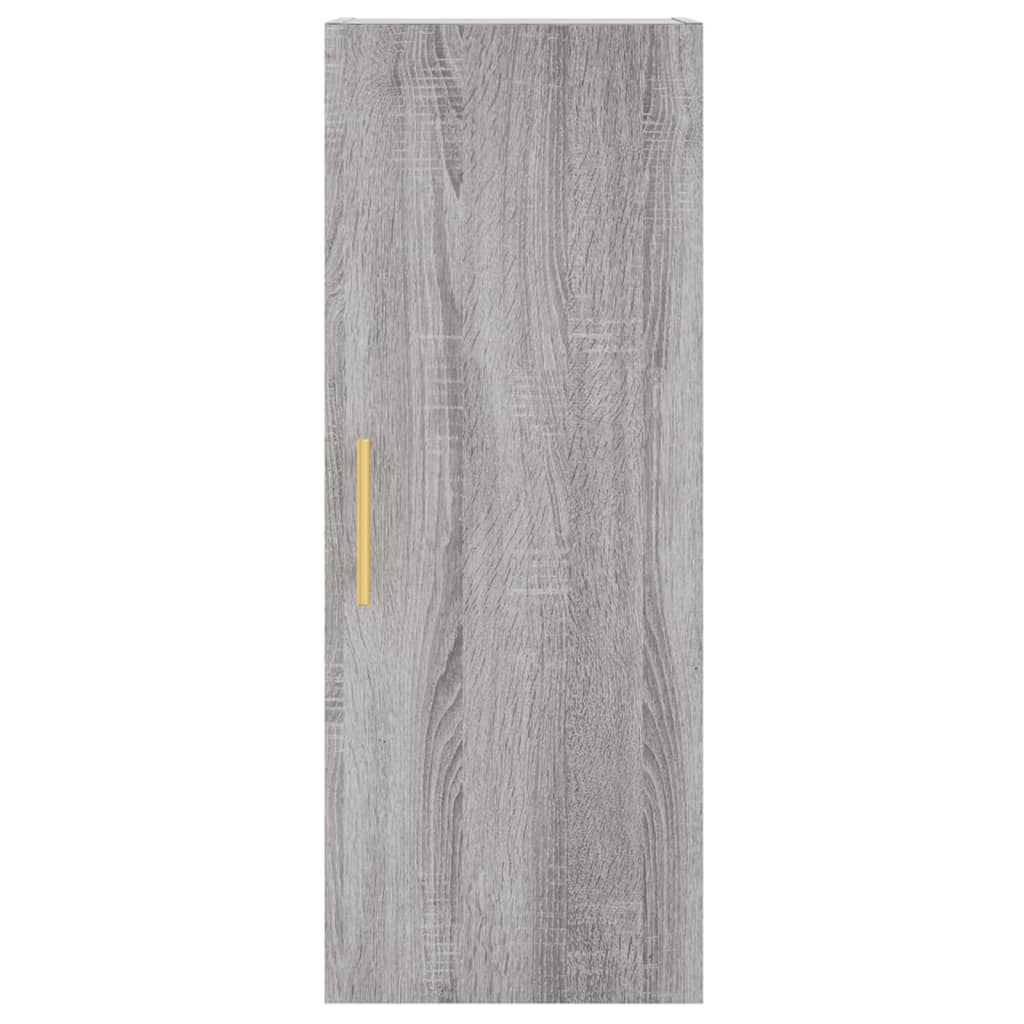 Tall cabinet, sonoma grey, 34.5x34x180 cm, engineered wood