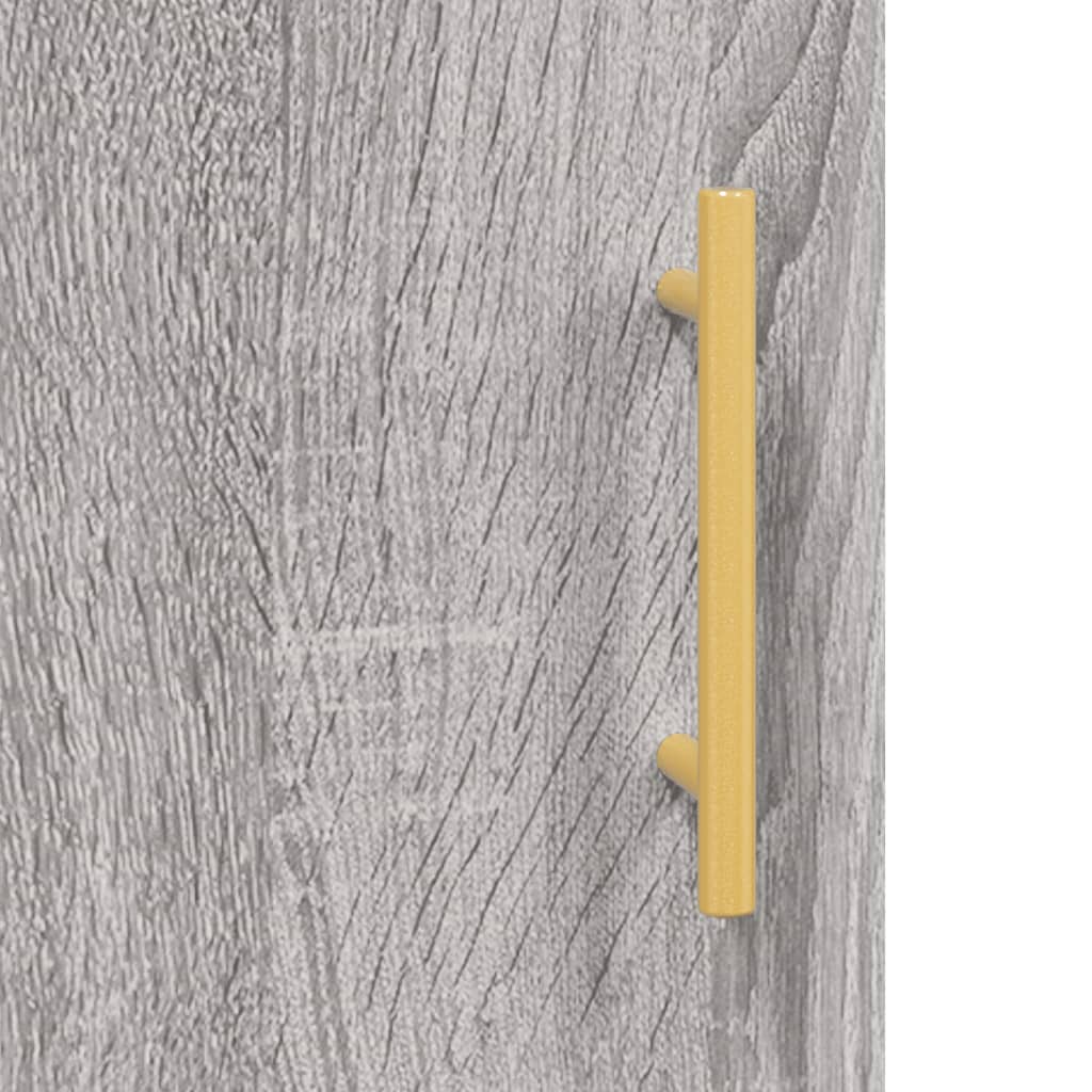 Tall cabinet, sonoma grey, 34.5x34x180 cm, engineered wood