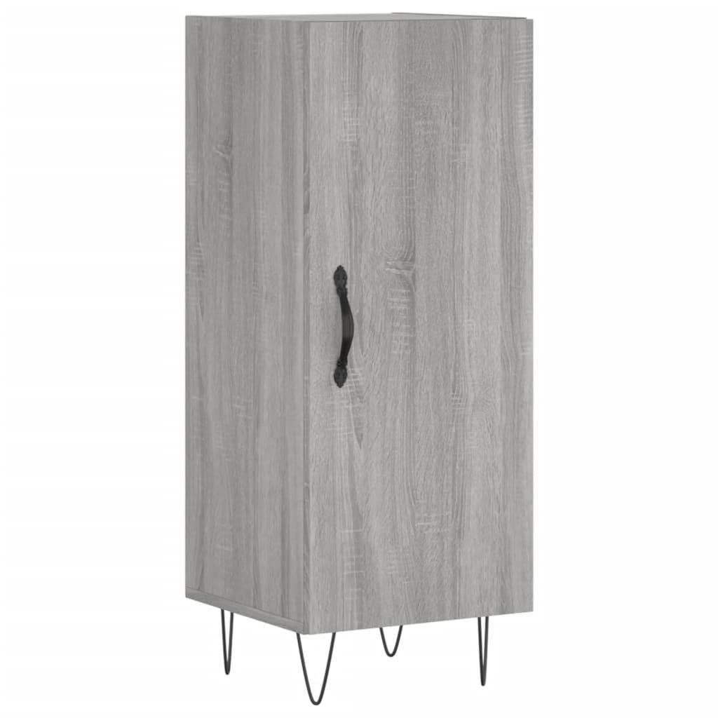 Tall cabinet, sonoma grey, 34.5x34x180 cm, engineered wood