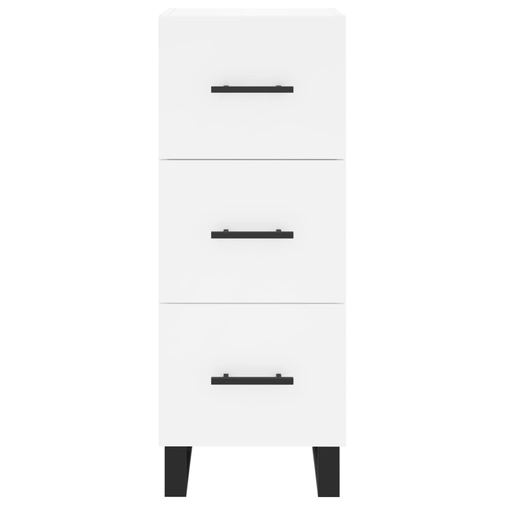 Tall cabinet, white, 34.5x34x180 cm, processed wood