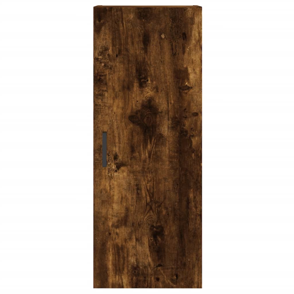 Tall cabinet, smoky oak, 34.5x34x180 cm, processed wood