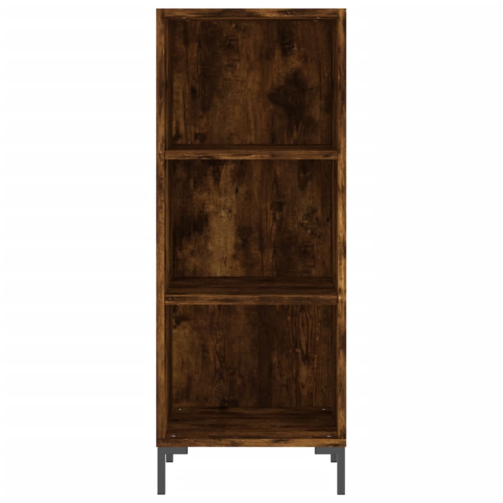 Tall cabinet, smoky oak, 34.5x34x180 cm, processed wood