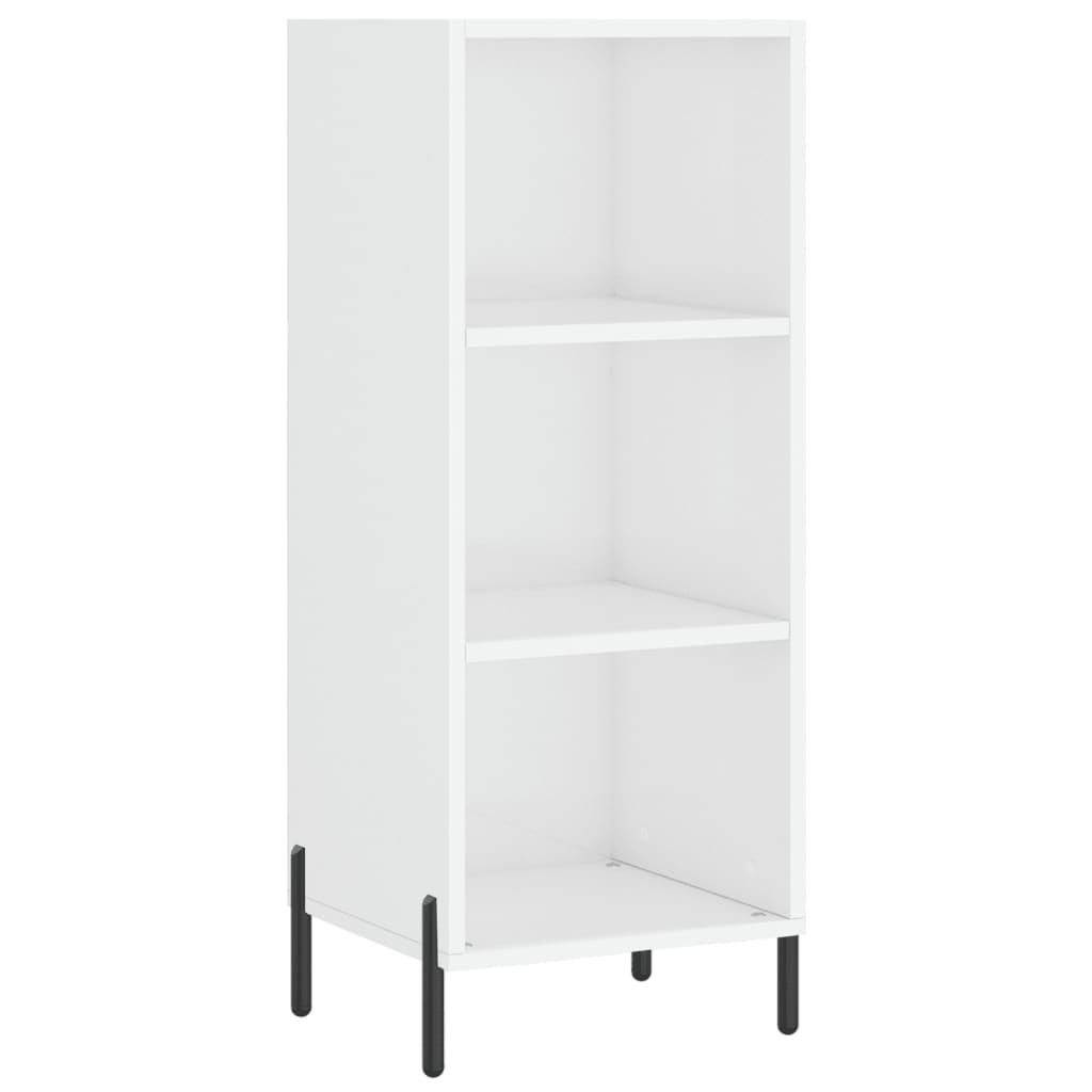 Tall cabinet, high-gloss white, 34.5x34x180 cm, engineered wood