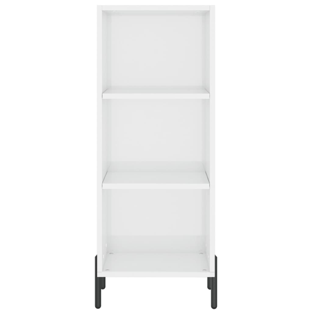 Tall cabinet, high-gloss white, 34.5x34x180 cm, engineered wood