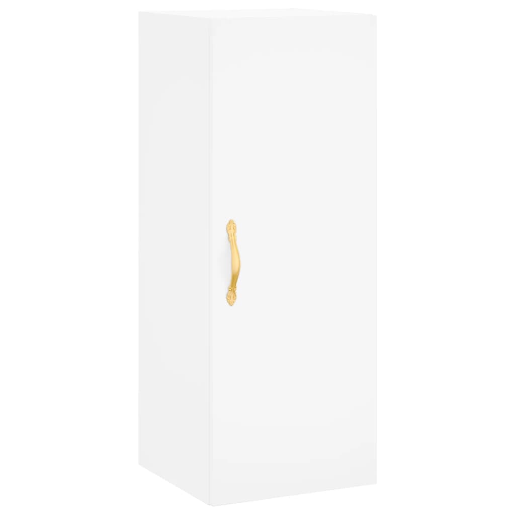 Tall cabinet, white, 34.5x34x180 cm, processed wood