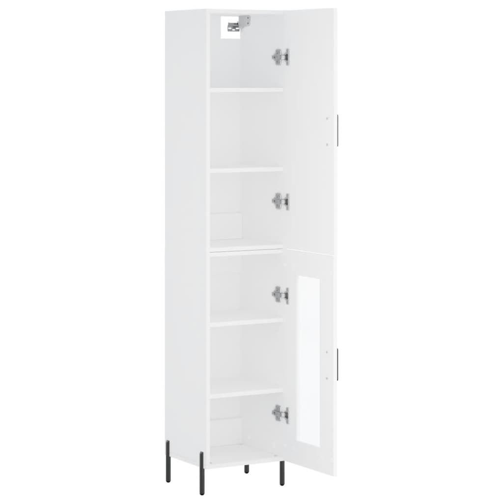 Tall cabinet, white, 34.5x34x180 cm, processed wood