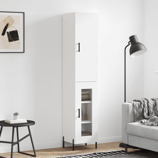 Tall cabinet, white, 34.5x34x180 cm, processed wood