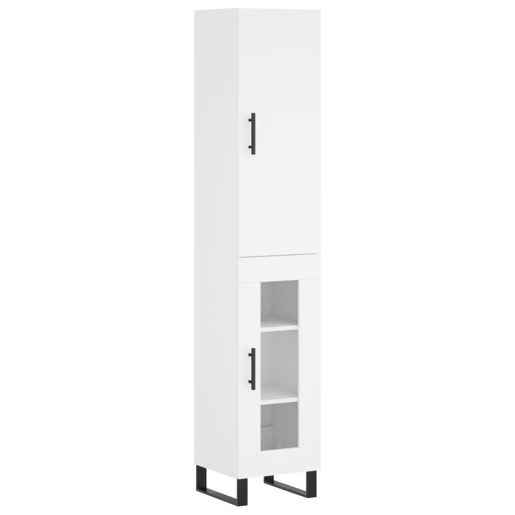 Tall cabinet, white, 34.5x34x180 cm, processed wood