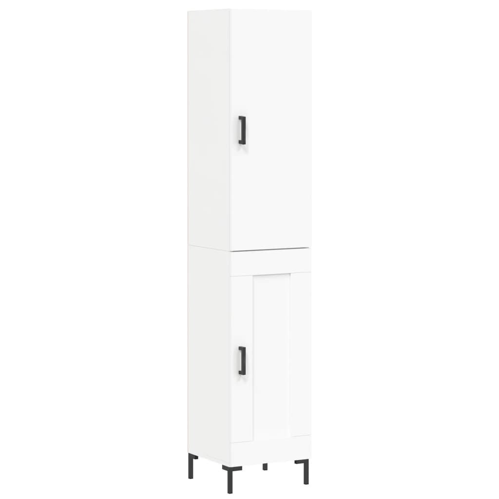 Tall cabinet, white, 34.5x34x180 cm, processed wood