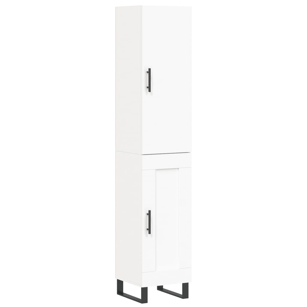 Tall cabinet, white, 34.5x34x180 cm, processed wood