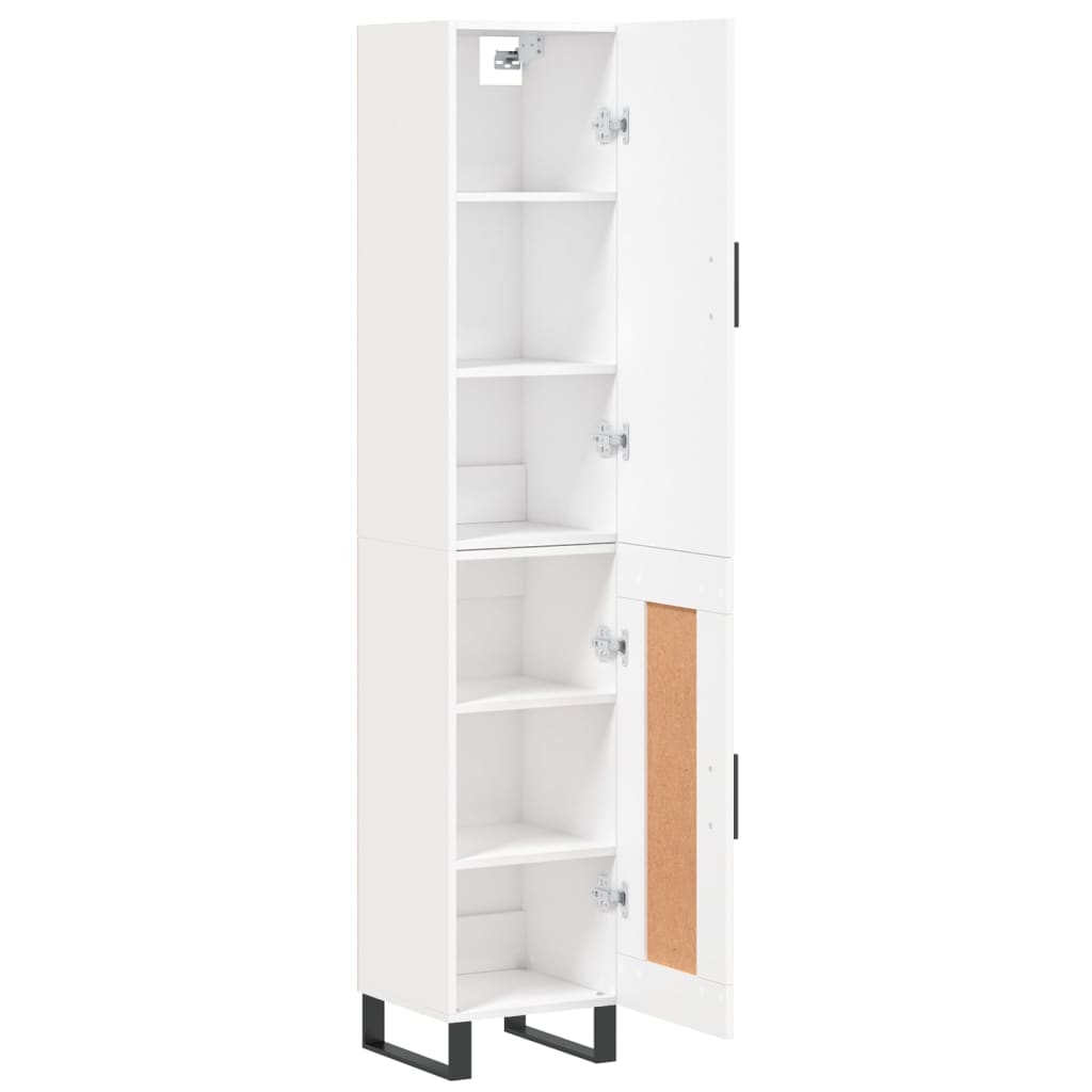 Tall cabinet, white, 34.5x34x180 cm, processed wood