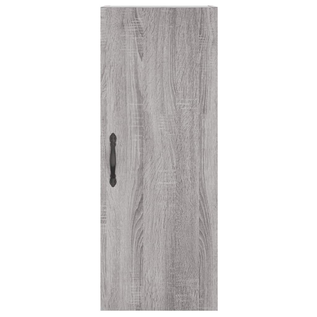 Tall cabinet, sonoma grey, 34.5x34x180 cm, engineered wood